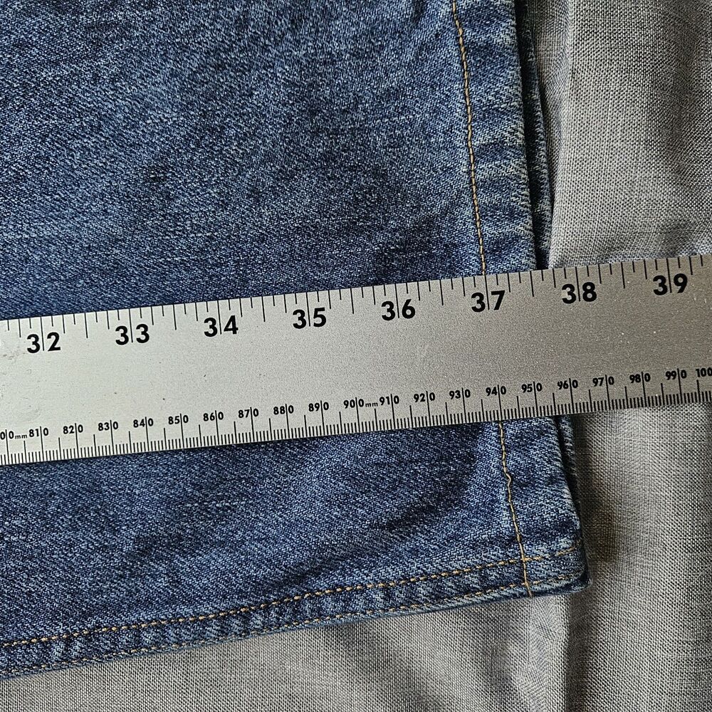 Y2K Levi's 550 Relaxed Fit Jeans Womens 14M Blue Denim High Rise Tapered Leg 28" - Picture 7 of 13